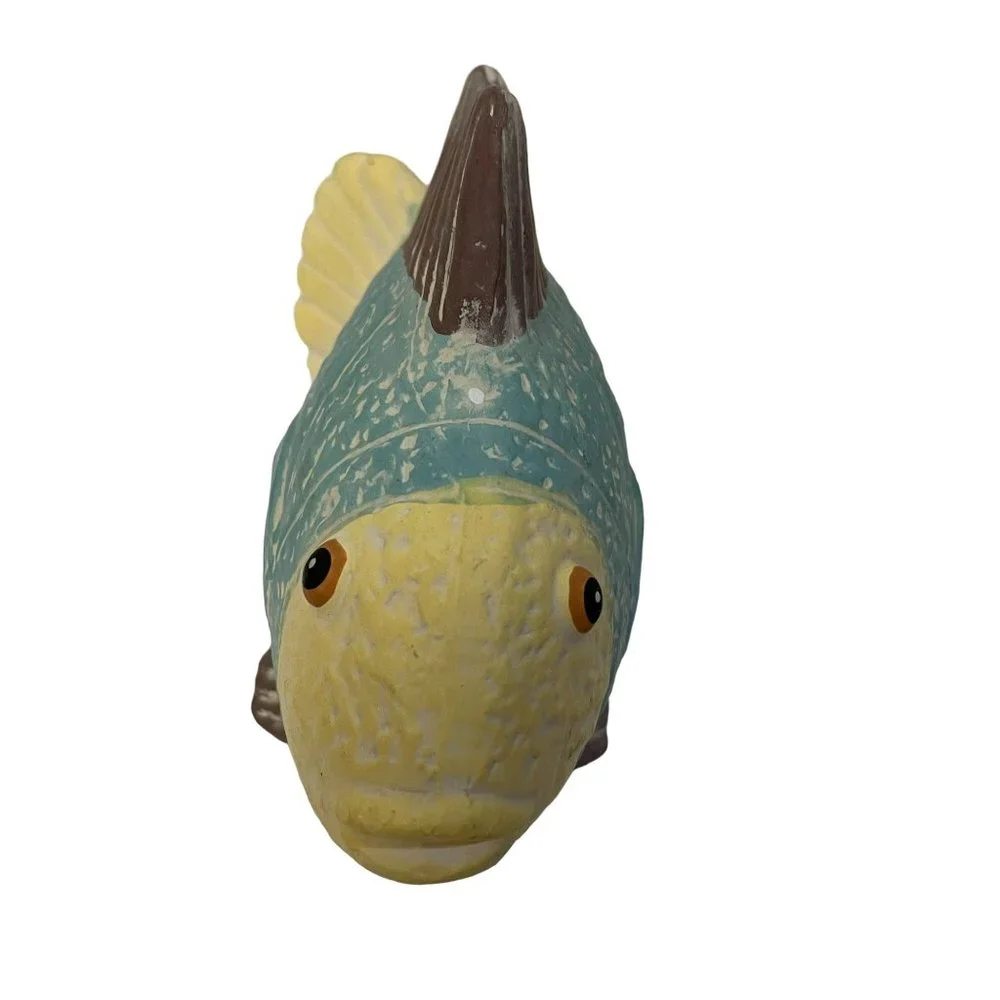 Vintage K's Collection‎ Collectible Fish Figurine Sculpture Ceramic Multi